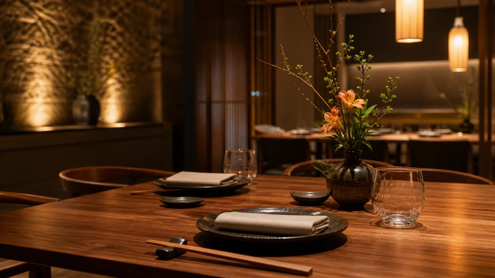 Mori Table 暖光餐桌与预约氛围